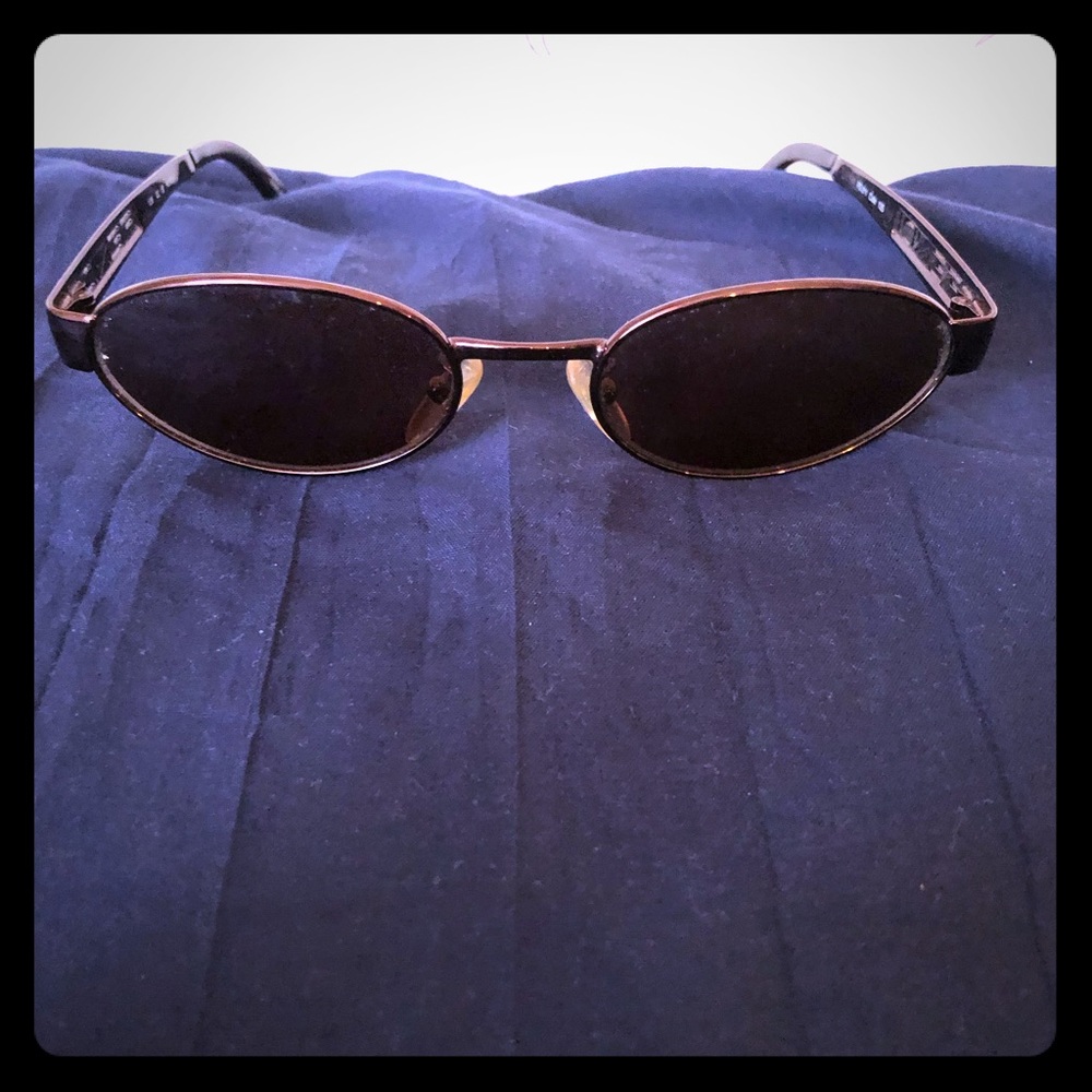 Authentic Fendi Brown Oval Sunglasses